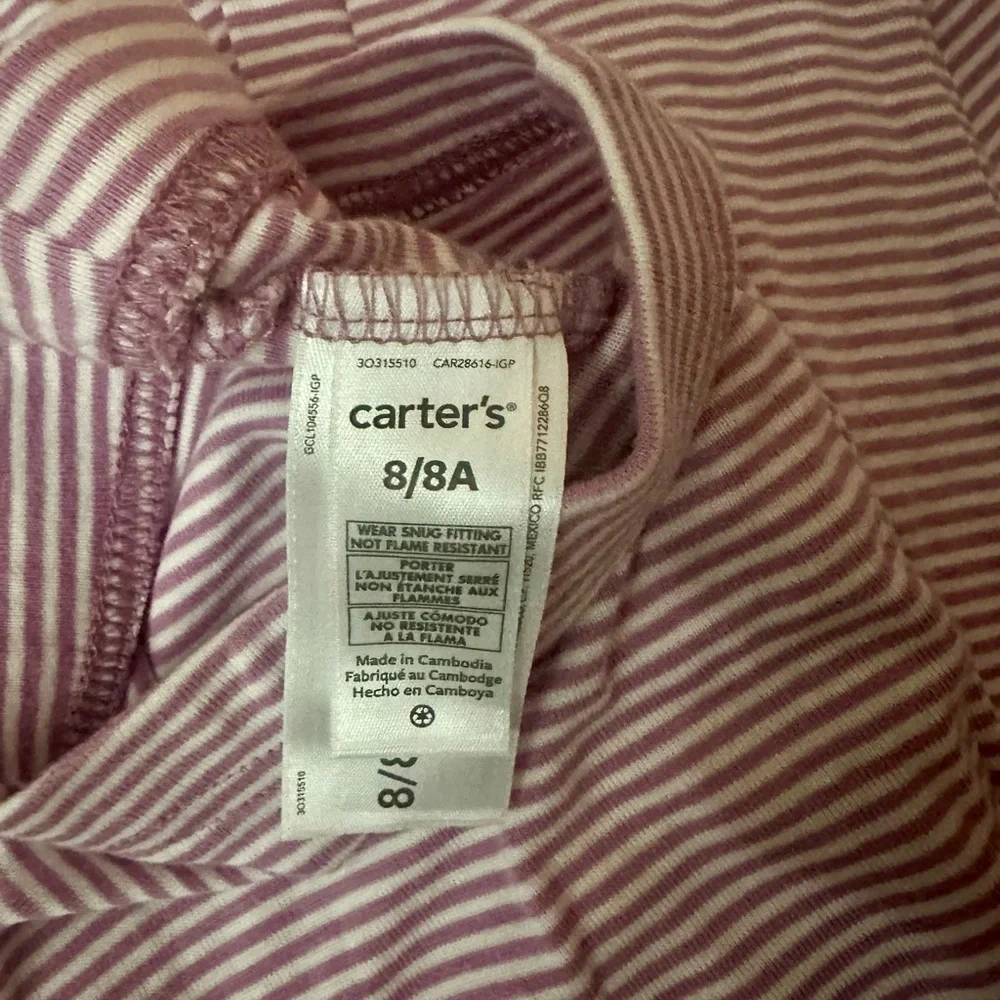 Carter's Kids Pajama Set‎ - Gray and Purple